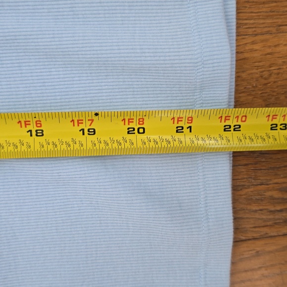 LEVIS SIGNATURE WOMEN'S LIGHT BLUE RIBBED SUMMER SHORT SLEEVE TEE-SHIRT XL - Picture 10 of 12